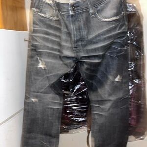 Cult of Individuality Hagen Relaxed Distressed Gray Skinny Jeans